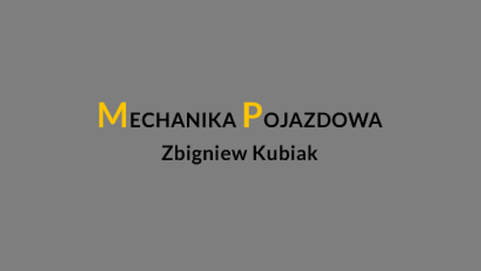 Mechanika Pojazdowa Zbigniew Kubiak