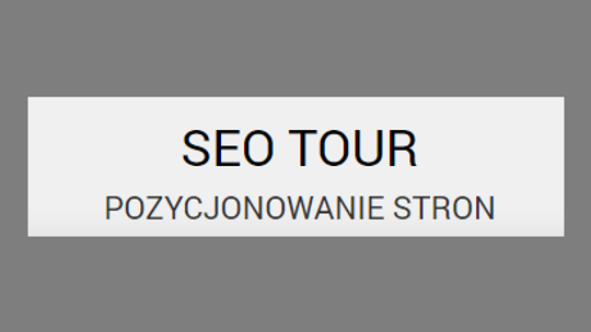 SEO TOUR Pozycjonowanie stron